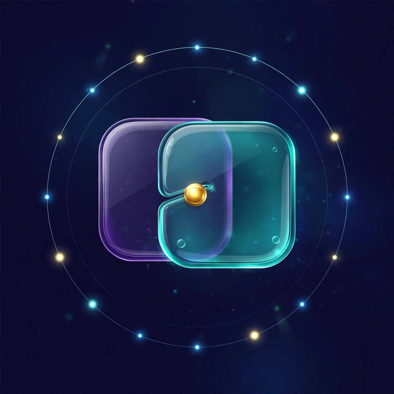 Referral codes orbiting the AI MuseNet crystal mark